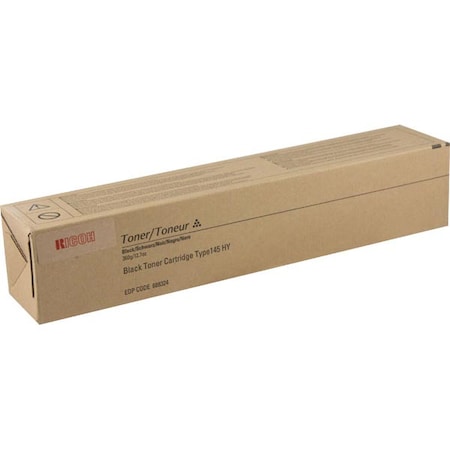 Ricoh Ricoh High Yield Black Toner Cartridge, 15,000 Yield, Type 145 888308